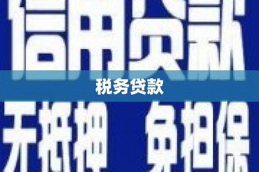 交城税务贷款