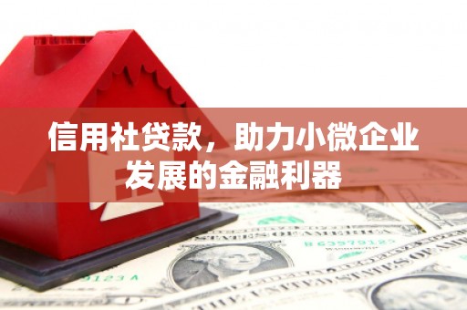 交城信用社贷款，助力小微企业发展的金融利器