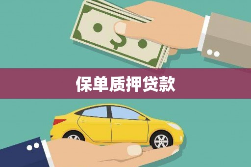 交城保单质押贷款